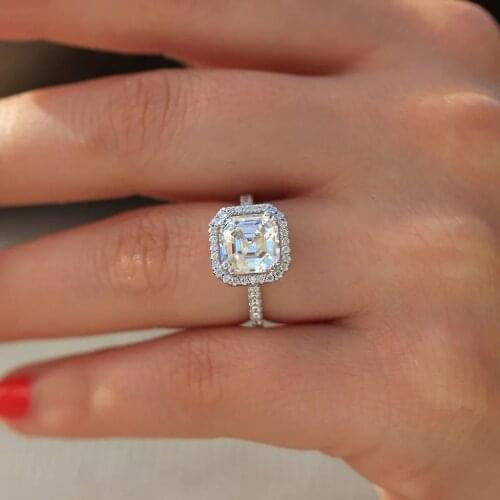 We have a lot of styles that we like to customize. 1-5 Carat ct Wedding Moissanite Diamond Ring Genuine 18K Gold