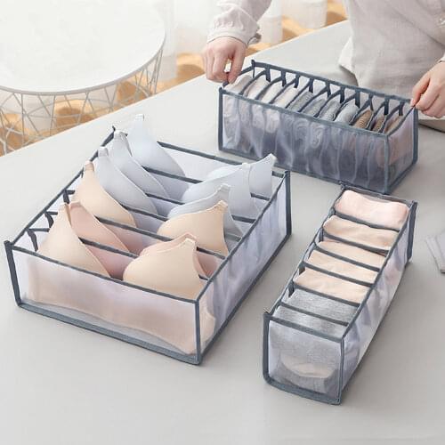 Underwear Bra Socks Panty Storage Box Cabinet Organizers Wardrobe Closet Home Organization Drawer Divider Dormitory Save Space