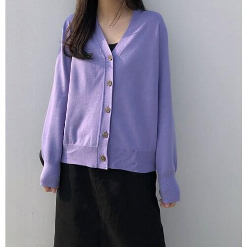 Womens Sweaters Japanese Kawaii Ulzzang Vintage Lazy Loose Casual Cardigan Sweater Female Korean Harajuku Clothing For Women