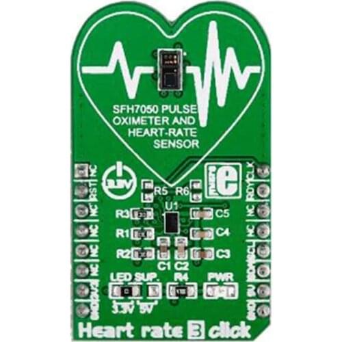 1 pcs x MIKROE-2036 AFE4404, SFH7050 Heart Rate Sensor Development Tool