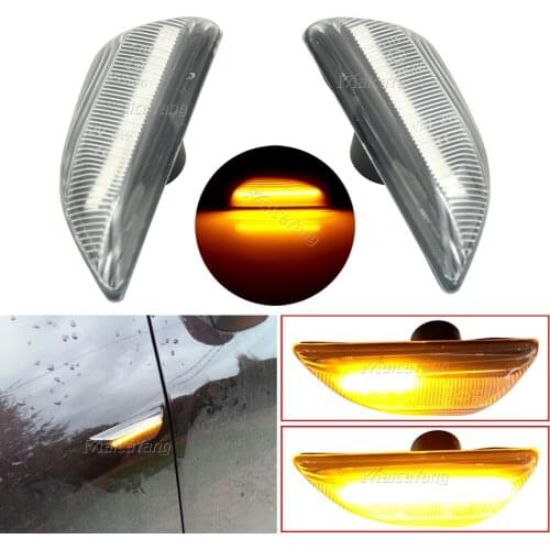 2pcs Dynamic LED SIDE INDICATOR TURN SIGNAL BLACK for Opel Mokka X 2012-2020 for Chevrolet Trax 2013~2019 for Buick Encore 13-20