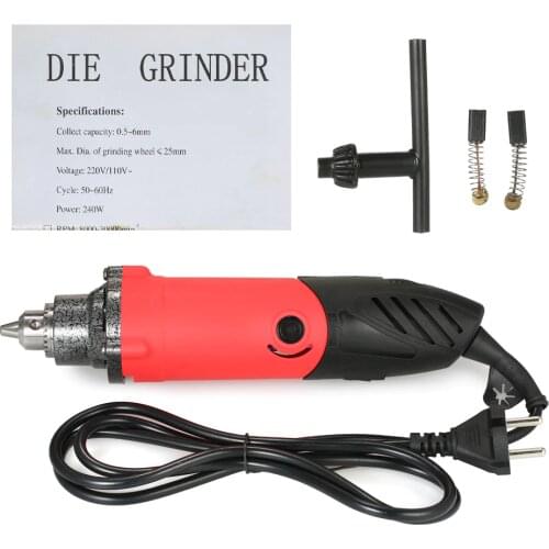 240W Multi-functional Electric Grinder Drill 6-Speed Variable Speed Polishing Machine Rotary Tool Milling Polishing Engraving