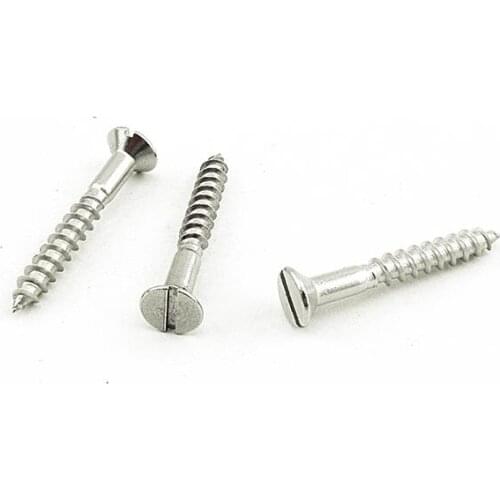 30pcs M3.5 steel Slotted countersunk head screw sheet metal screws self tapping bolts 16mm-30mm length