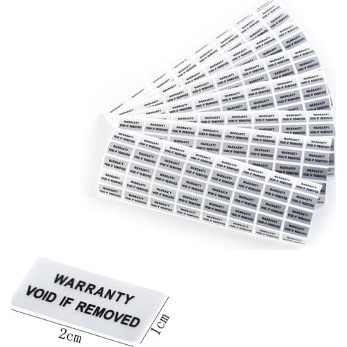 300pcs/pack English Disposable Void Tear-off Invalid Label Stickers For Cell Phone Cargo Packaging Sealing Stickers