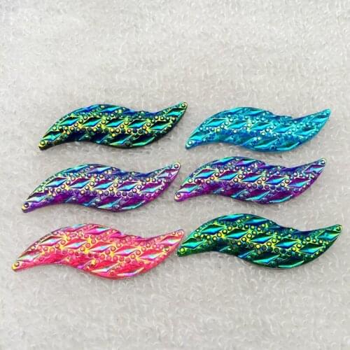 8pcs 15*45mm S Shape Crystal Sew On Rhinestone Crystal AB Glitter Sewing Stone for Wedding Dress Gown 2 holes buttons-B88A