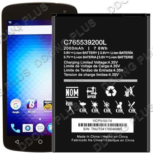 C765539200L Battery For BLU Studio G2 HD S550Q Battery Replacement Repair Part