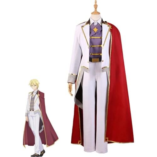 Anime My Next Life As A Villainess: All Routes Lead To Doom! Prince Geordo Stuart Cosplay Costume Halloween Unifrom Fancy Suits