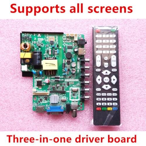 Free shipping 3 in 1 universal driver board TP.VST59.PB818 TP.VST59.PB819 supports any screen
