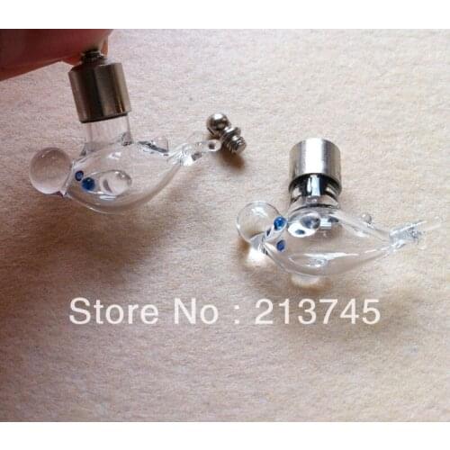 Freeshipping!! dolphins Glass Vial Pendant Name on Rice Craft Jewelry Pendant