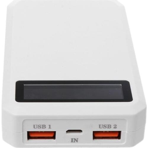 No Battery) Dual USB QC 3.0 Output 3x 18650 Batteries DIY Power Bank Box Holder Case Fast Charger For Mobile Phone Tablet PC