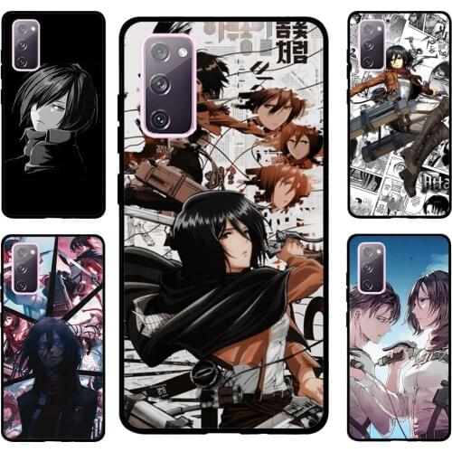 Mikasa Ackerman Attack On Titan For Samsung S20 FE S8 S9 S10 S10e S21 Case For Galaxy Note 20 Ultra Note 10 Plus Coque