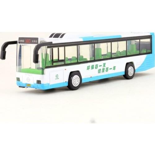Diecast Metal Toy/Sound & Light Pull back Educational Car/City Sightseeing Bus/For childrens gift/Educational collection