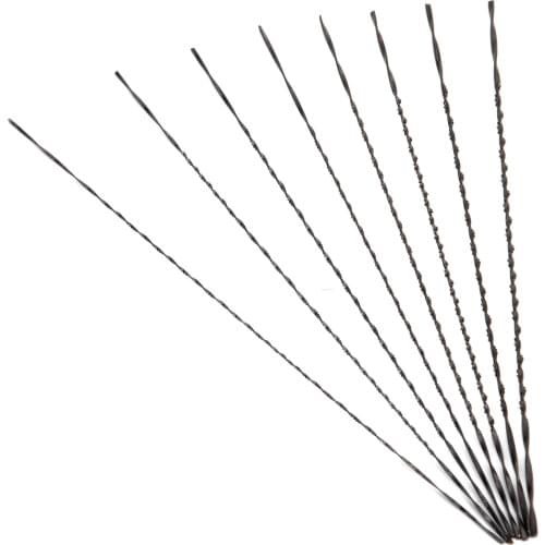 DRELD 12Pcs 130mm Scroll Saw Blades 1#-8# Carbon Steel Jig Saw Blades Spiral Teeth Saw Blades For Carving Cutting Wood Metals