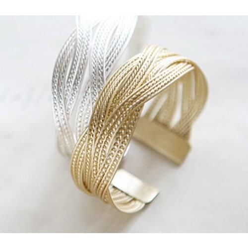 Flowery Fire Wide Bracelets