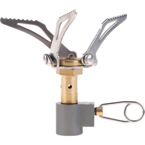 Outdoor Picnic Gas Burner Portable Pocket Folding Camping Mini Stove Hiking Cooking Tools
