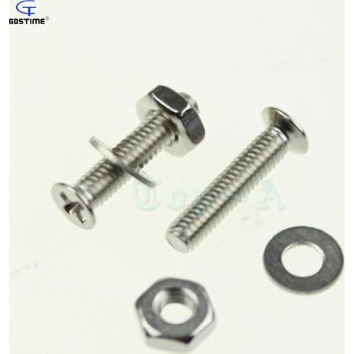 Gdstime 100pcs Metric M2.5x10 Stainless Steel Cross Recessed Flat Head Phillips Screws 2.5mm x 10mm
