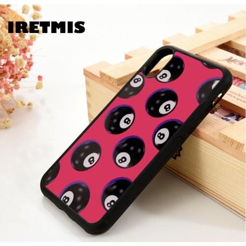 Iretmis 5 5S SE 6 6S TPU Silicone Rubber phone case cover for iPhone 7 8 plus X Xs 11 Pro Max XR 8 BALL