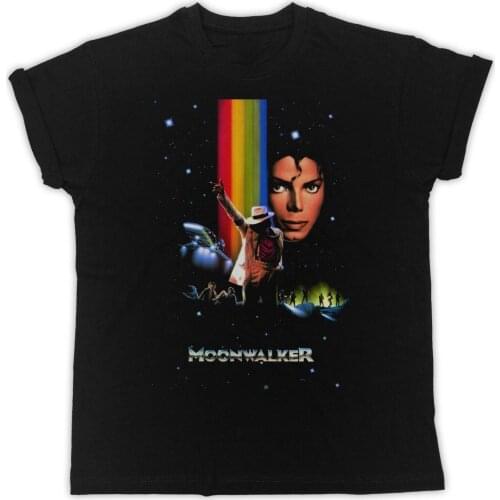 Cool Moonwalker Michael Jackson Poster Slogan Ideal Gift Unisex Black 2019 New Brand Tops Cool Short Sleeve Casual T-Shirt