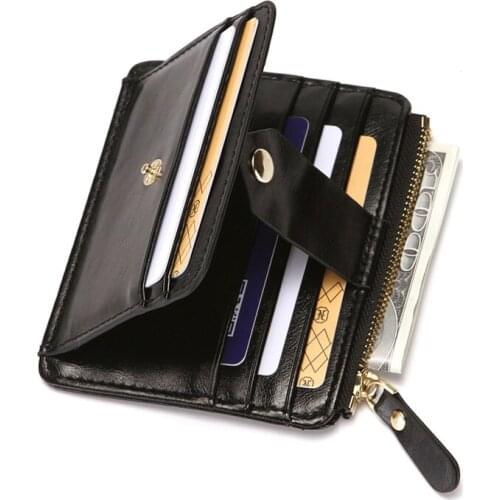 Mens Credit Card Holder PU Leather Purse For Cards Wallet ID Bank Card Case Business Money Bag Coin Pocket Card Holde