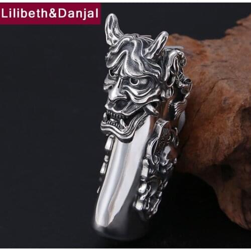 Women Men Pendant Real 925 Sterling silver Punk Rock Devil Lighter shell model charm Necklace Pendant fine Jewelry silver 925 P3