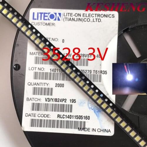 LITEON LED LCD TV Application LED Backlight Light Beads 1.5W 3V 3528 2835 148LM Cool white LCD TV Backlight Light Beads 3000PCS