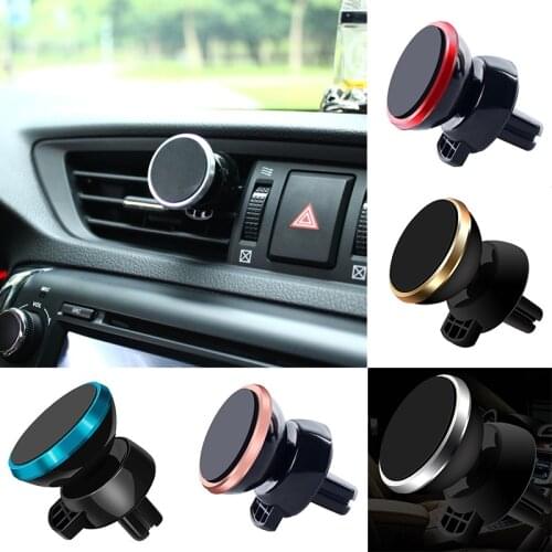 Magnetic 360 Rotating Car Phone Holder Air Vent Clip Mount Stand In Car For IPhone 11 Samsung Magnet GPS Mobile Phone Holders