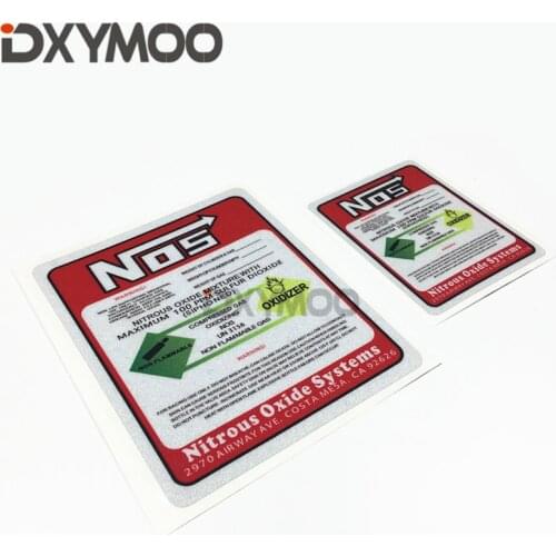 Car Styling Reflective Motorcycle Car Sticker Decals Viny for Warning NOS Nitrous Oxide Systems OXIDIZER