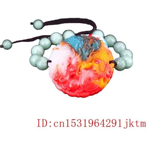 Jade Dragon Bracelet Color Jadeite Amulet Fashion Gifts Charm Natural Jewellery Bangle