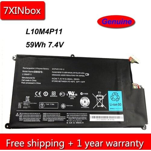 7XINbox 59Wh 7.4V Genuine L10M4P11 Laptop Battery For Lenovo IdeaPad Laptop( with short cable))