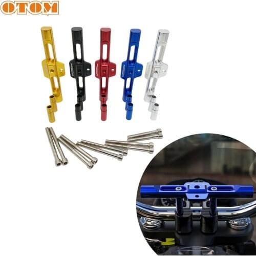 OTOM Universal Motorcycle Multi-function Bracke Accessories Handlebar Pressure Code Extension Rod Clock-watch Light Phone Holder