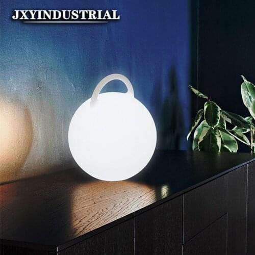 Polyethyle CORELESS LED Ball Portable Lamp RGB 16COLORS CHANGING Outdoor Wedding EVENT PARTY BedSide Dinner Table Remote Lamps