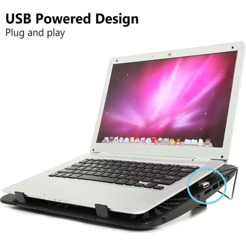 Professional external laptop Cooler Pad slide-proof stand Notebook Cooling Fan notebook fan cpu Hard disk cooler
