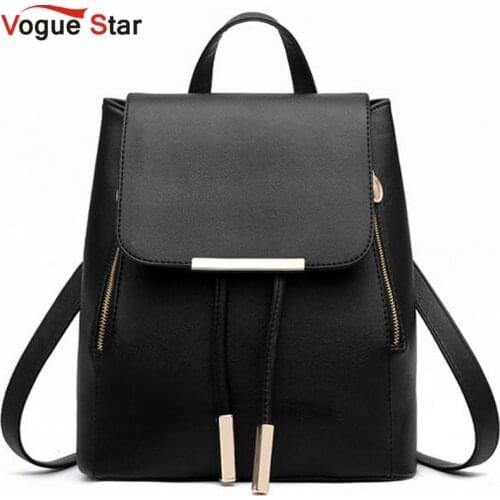 Vogue Star Fashion women backpack school backpacks for teenage girls women leather backpack school bags mochila LS135