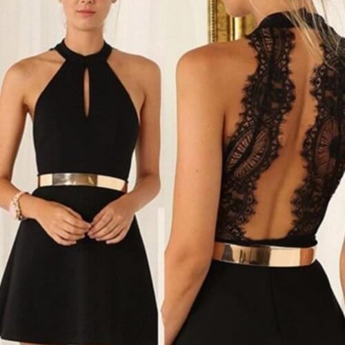 Sexy Summer Dress 2020 Backless Bandage Lace Mini Dress Women Beach Dress Women White Dress Party Dresses For Women Boho Dress