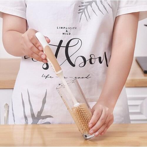 Cup Brush TPR Non-silica Bottle Brush Long Handle Cup Wash Cup artifact Kitchenware Cleane cleaning supplies
