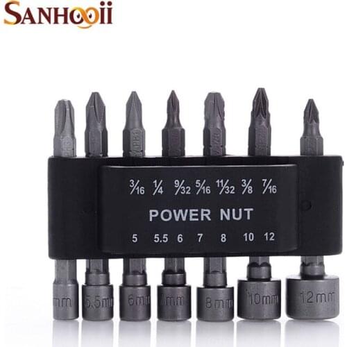Shank Hex Screwdrivers Nutdrivers Nut Driver Socket Bits For Hex Shank Electric screwdriver