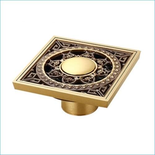 Luxury bathroom anti-odor shower floor drain,3 inch square bronze floor drain,floor drain strainers,J14274
