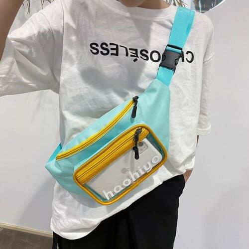 Crossbody Bags for Women 2021 New Transparent Canvas Bag Jelly Bag Fashion Trend Women Chest Bag Waist Bag Hot Sale Crossbod Bag