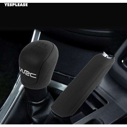 Yesplease 2pcs Silicone Car Gear Shift Knob Cover For 9-13 Ford Focus Hand Brake Protector for Stick-shift Manual Covers Case