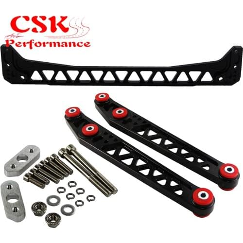 Rear Lower Control Arm +Subframe Brace For 1996-2000 Honda Civic EK EJ