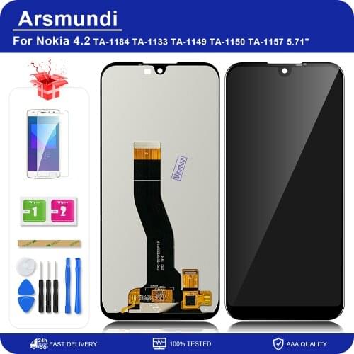 5.71" For Nokia 4.2 N4.2 TA-1184 TA-1133 TA-1149 LCD Display Touch Screen Digitizer Assembly Replacement LCDs + Tools