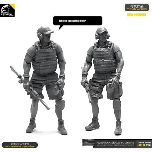 1/35 Resin Figure Model Kit Soldier Of Us Seal DIY self-assembled Loo-14