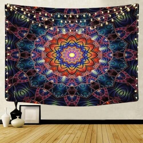 2020 Mandala Hippie Hanging Wall Tapestry Colorful Bohemian Psychedelic Blanket Art Home Decor 95*73cm