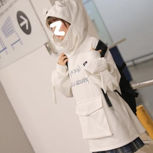 2021 Tribal Forest Mid-Length Design Super Cute Hoodies Thick Cute Womens Clothing Girl Japanese Loose Ins Lazy Style Y003