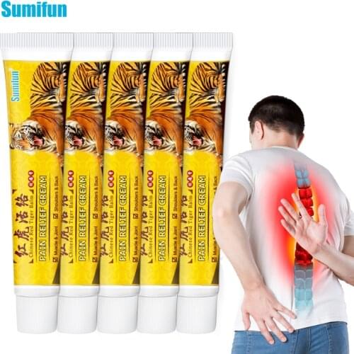 5Pcs Sumifun Chinese Tiger Balm Pain Relief Ointment for Neck Muscle Joint Painkiller Effective Treatment Arthritis Rheumatoi
