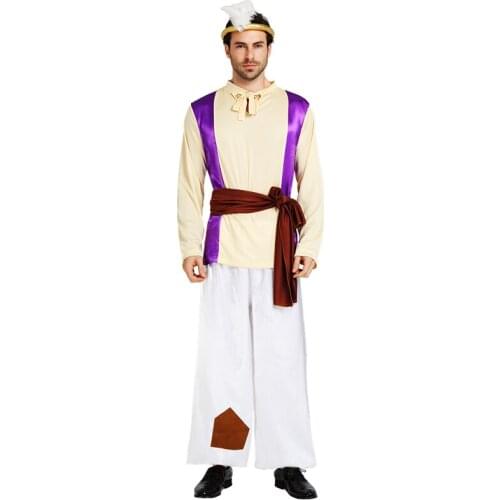 Anime Aladdin Lamp Prince Cosplay Costume Man Dance Party Movie Cosplay Costume For Women Halloween Masquerade Party Costume