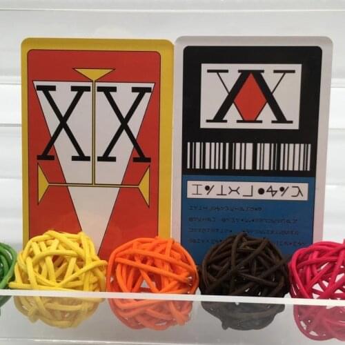 Anime Japan Hisoka License Card Hunter X Hunter Card Cosplay Kurapika Killua Zoldyck PVC Cards Collection Costume Props Figure