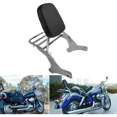 Motorcycle Sissy Bar Backrest Luggage Rack For Honda Shadow VT750 C2 RC44 / VT400 1997 1998 1999 2000 2001 2002 2003