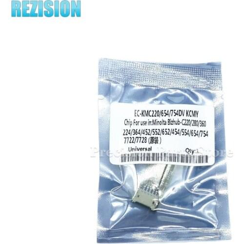 For konica minolta BH C220 C280 C360 C7722 C7728 C224 C284 C364 C454 C554 Developer chip Copier Parts