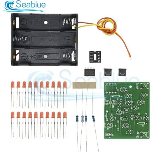 Electronic Windmill DIY Kit DC 5V Funny DIY For Practice Adjustable Speed MCU Design For Soldering Plus 3 AA Battery Box